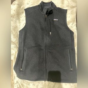 Patagonia Better Sweater Navy Blue full zip fleece lined vest